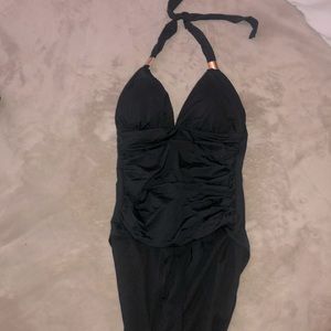 Sexy black one piece swimsuit, sure to turn heads!